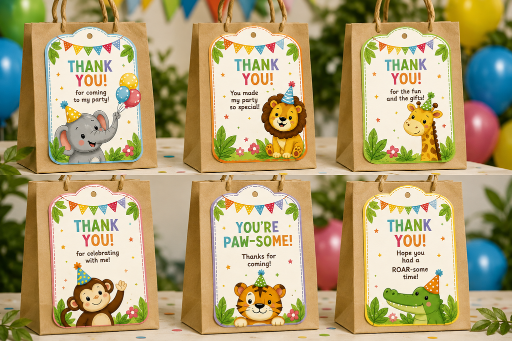 Safari Jungle Birthday Party Printable Bundle (Digital Download)