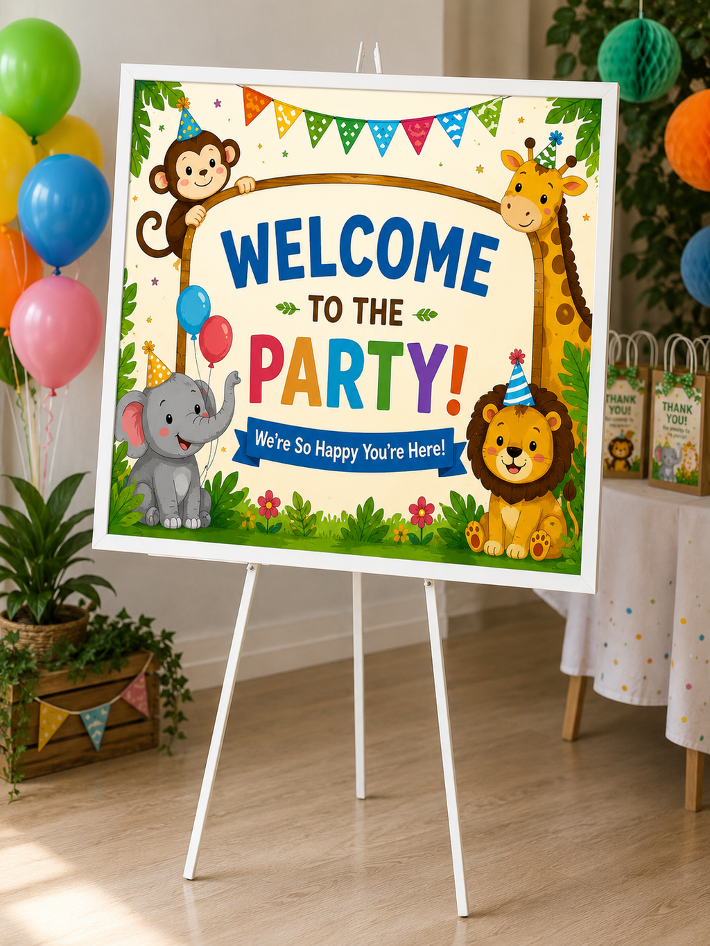 Safari Jungle Birthday Party Printable Bundle (Digital Download)